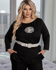 Ribbed fabric set with a belt , изработен от polyester 80%, lycra 2% и nylon 18%, за стиlinen облик.