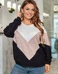 Soft three-colored sweater - Twiggy Shop