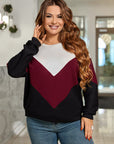 Soft three-colored sweater - Twiggy Shop