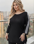 Ribbed fabric set with stripes , polyester 80%, lycra 2%, nylon 18%, модерен и уup toбен дизайн.