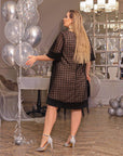 Loose-fit dress made of mesh - Twiggy Shop
