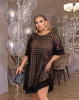 Loose-fit dress made of mesh - Twiggy Shop