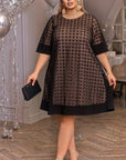 Loose-fit dress made of mesh - Twiggy Shop
