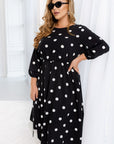 Midi-length polka dot dress - Twiggy Shop