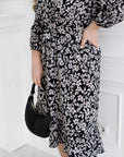 Crepe dress with ruffles на YR, polyester и lycra, изображение на елегантна дамска рокля с волани