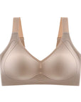 Seamless bra in plus sizes L–6XL , White, с гладка текстура и комфортен дизайн Waist nylon и elastane.