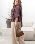 Elegant women’s blouse  YR с polyester и spandex, показана на изображение.