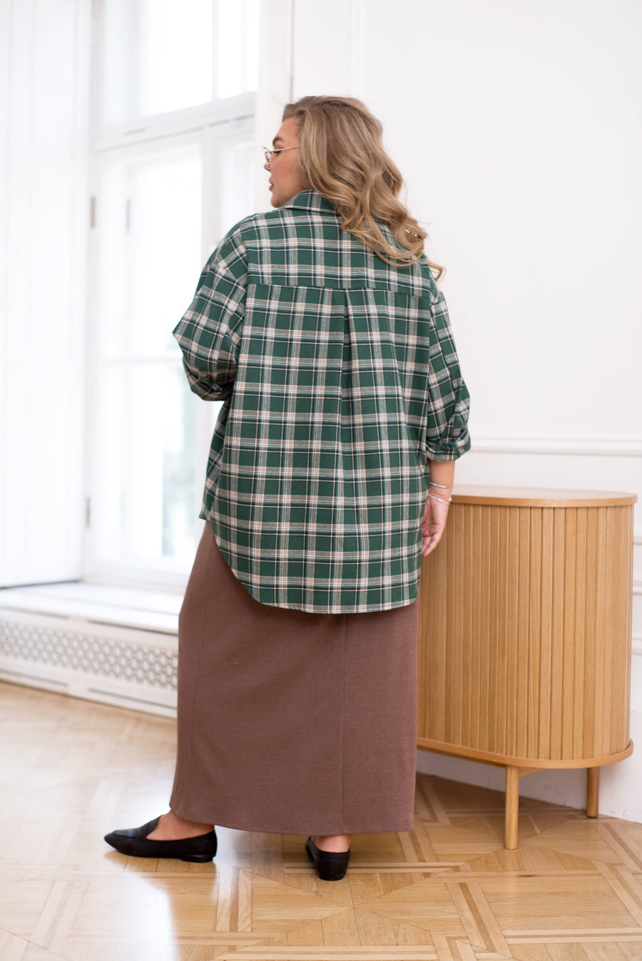 Oversized checkered shirt  - Twiggy Shop