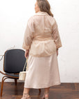 Cape de style blazer en tissu léger
