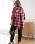 Oversized checkered shirt  - Twiggy Shop