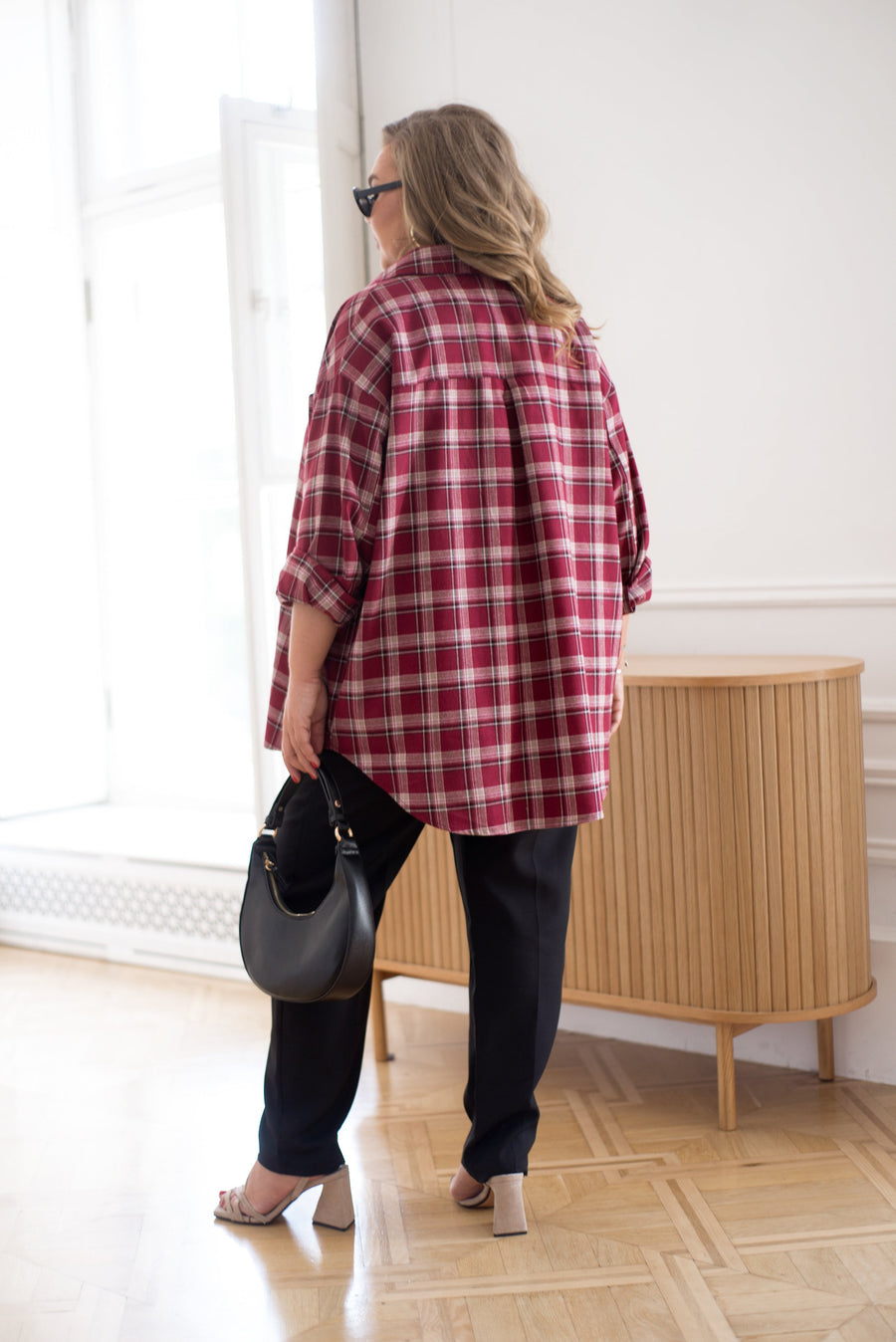 Oversized checkered shirt  - Twiggy Shop