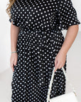 Silk midi dress with polka dots - Twiggy Shop
