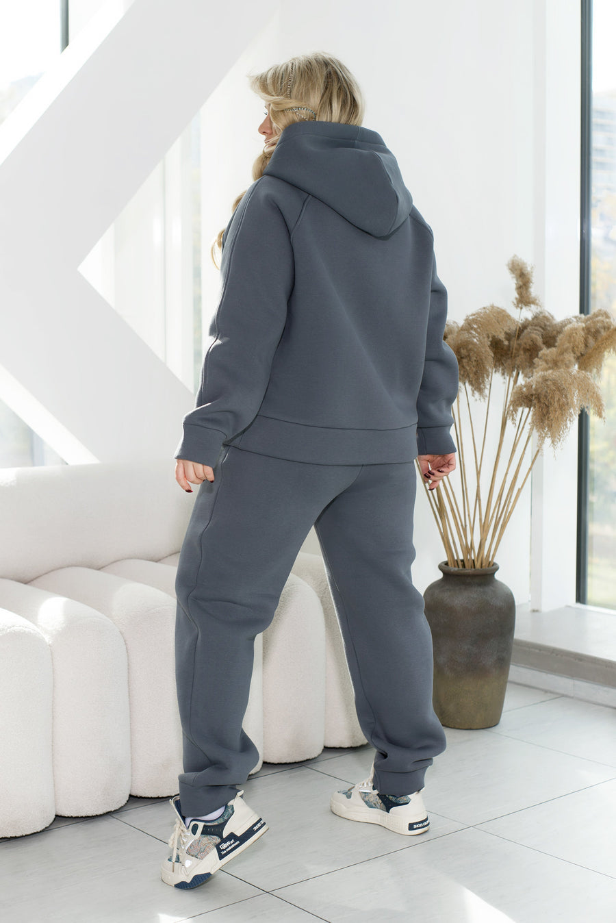 Gewatteerde set met capuchon