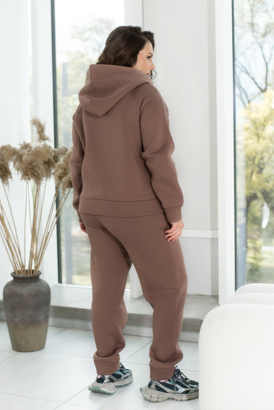 Gewatteerde set met capuchon