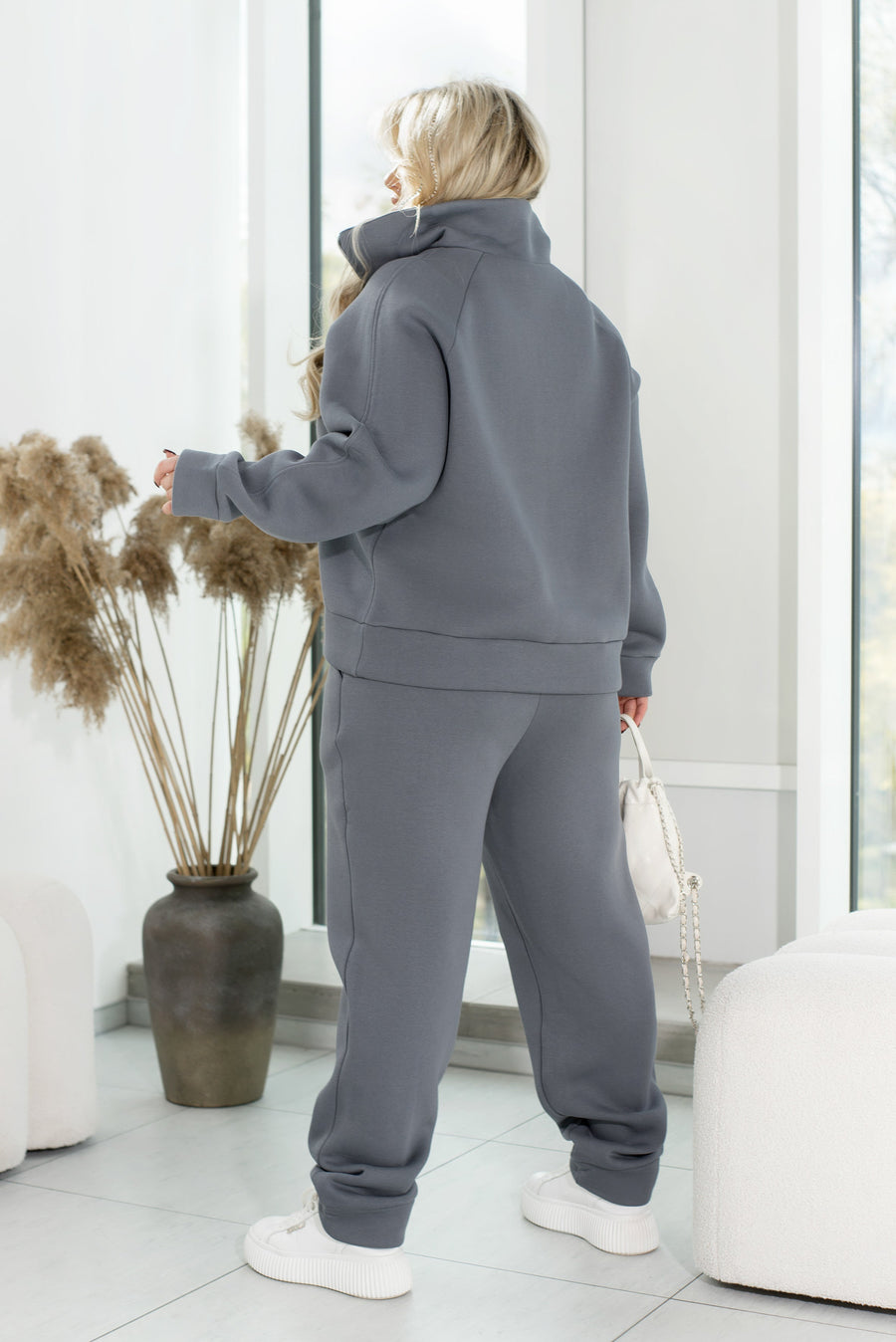 Gewatteerde set met ritssluiting