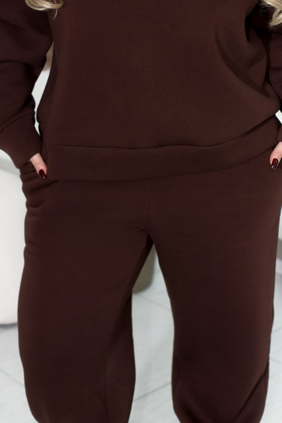 Prešívaná súprava s kapucňou