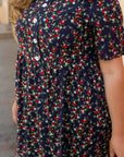 Floral cotton dress