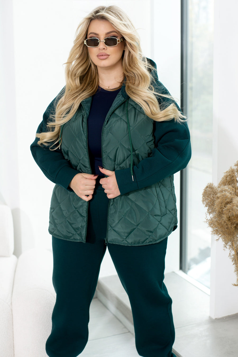 Теплый стеганый комплект.