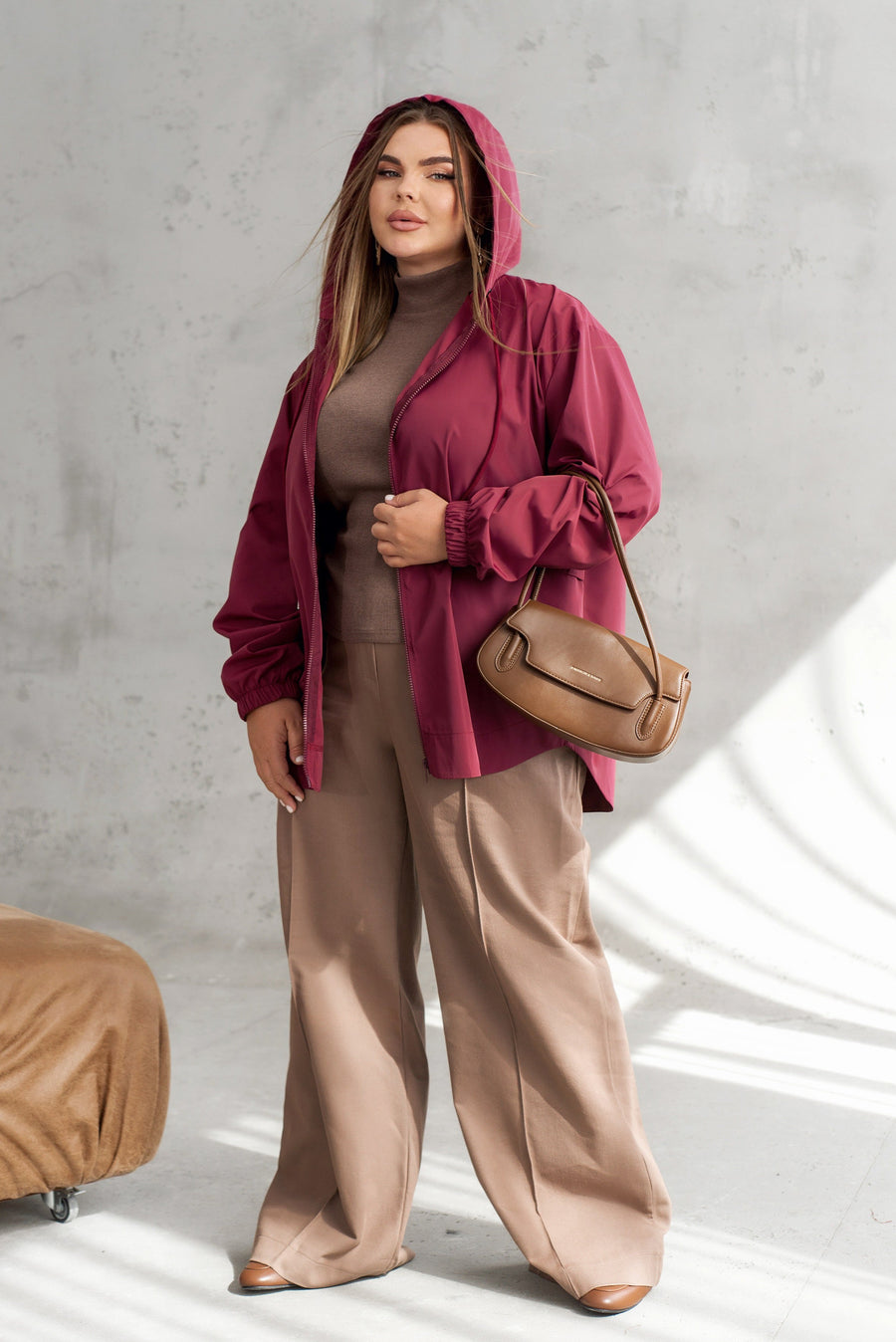 Hooded jacket with pockets  - Twiggy Shop