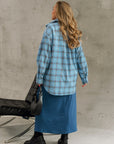 Camicia oversize in flanella