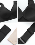 Seamless bra in plus sizes L–6XL , White Waist nylon и elastane, показан на изображението.