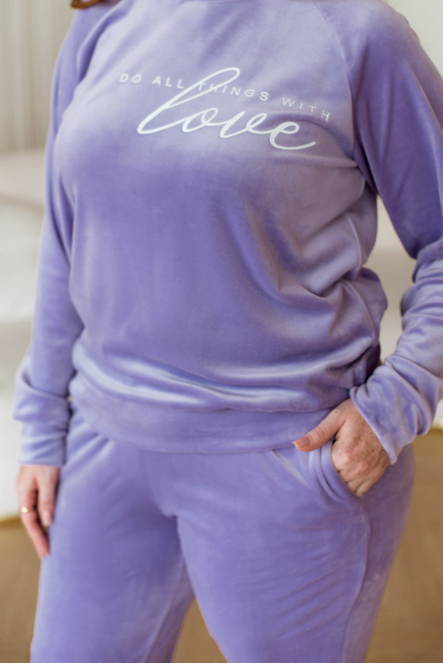 Completo loungewear con stampa