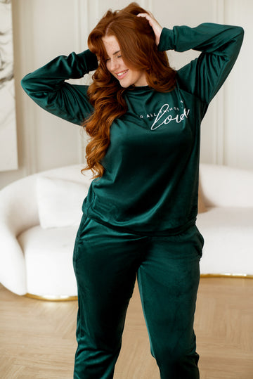 Completo loungewear con stampa