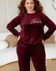 Completo loungewear con stampa