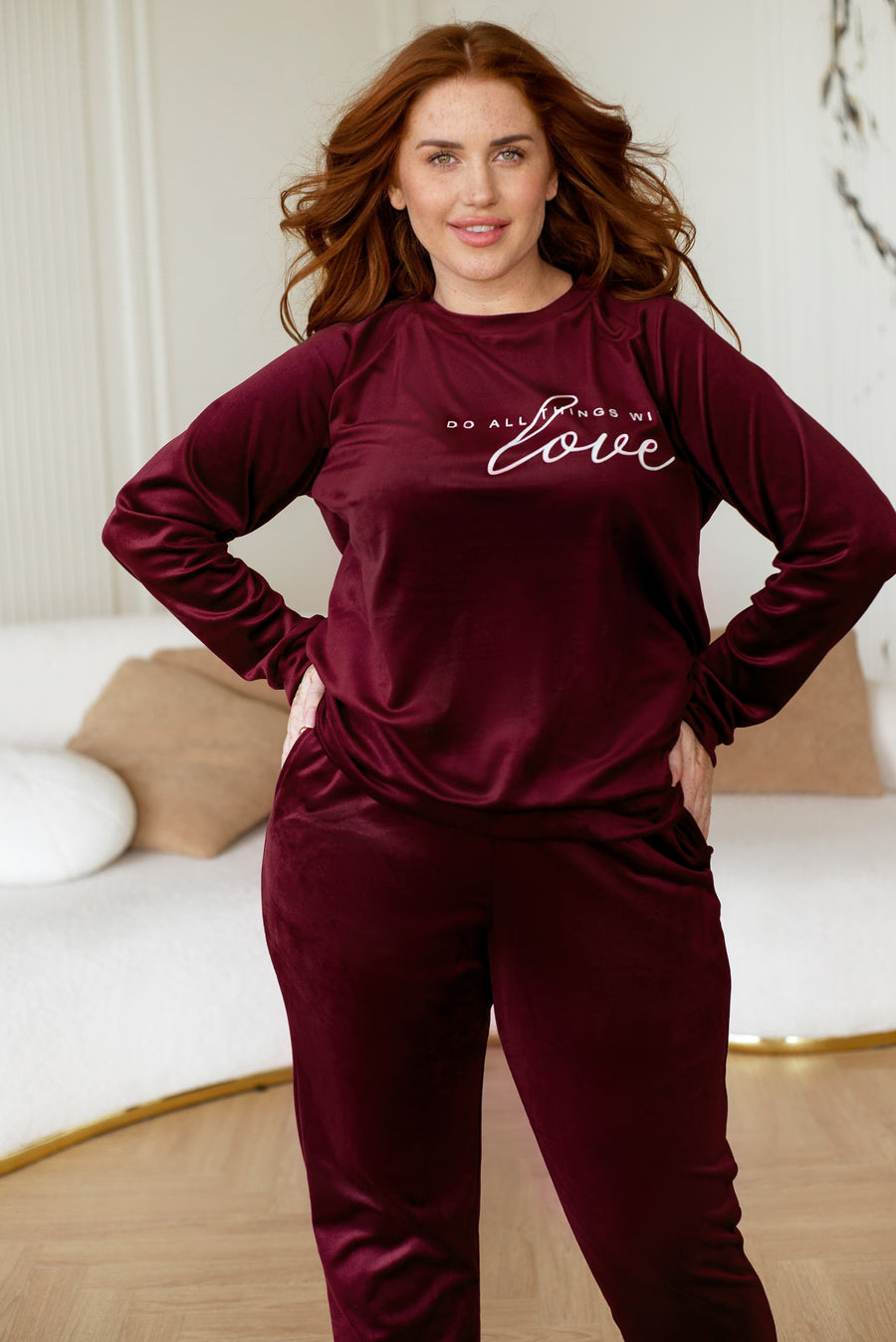 Completo loungewear con stampa