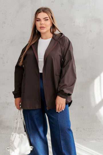 Hooded jacket with pockets  - Twiggy Shop