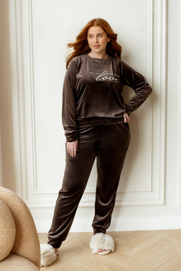 Velvet loungewear set