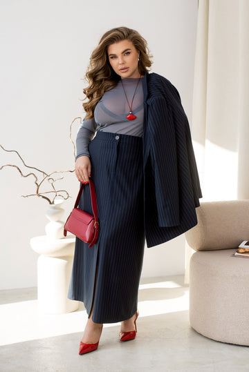 Midi striped skirt  - Twiggy Shop