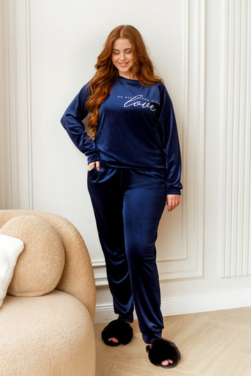 Velvet loungewear set