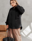 Hooded jacket with pockets  - Twiggy Shop