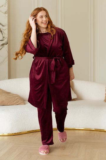 Ensemble loungewear trois pièces