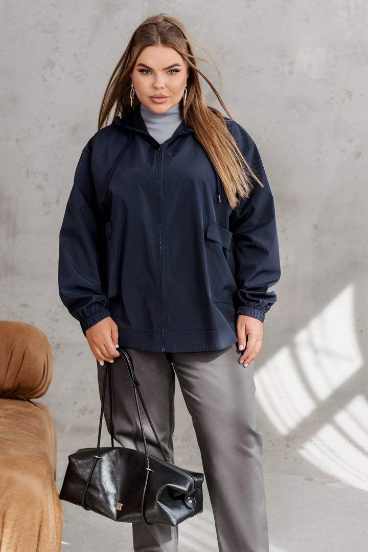 Hooded jacket with pockets  - Twiggy Shop