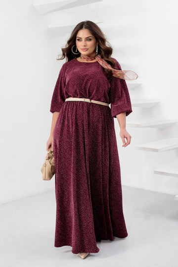 Long dress with lurex