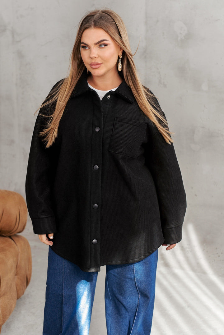 Corduroy overshirt with lining  - Twiggy Shop