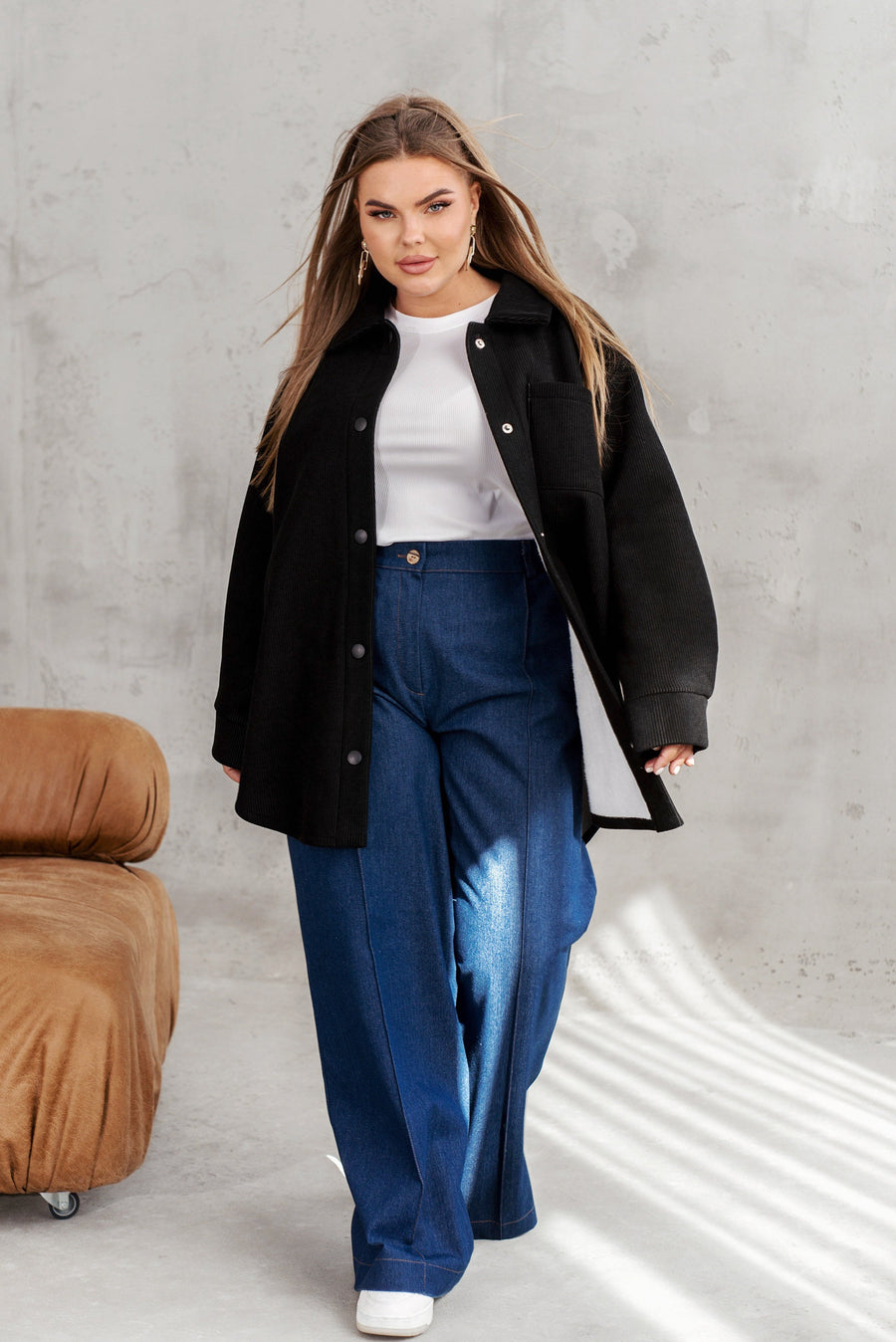 Corduroy overshirt with lining  - Twiggy Shop