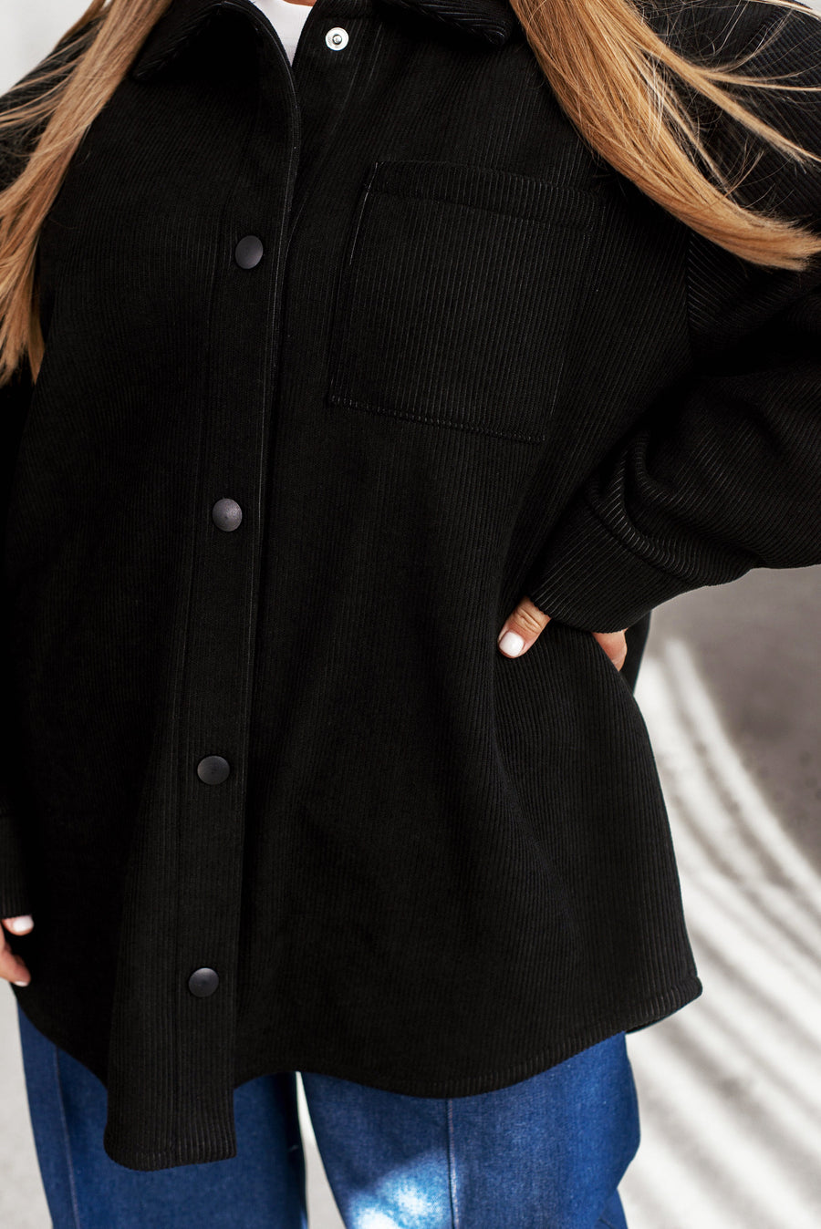 Corduroy overshirt with lining  - Twiggy Shop