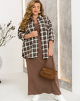 Oversized checkered shirt  - Twiggy Shop