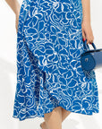 Dress with soft throw-over