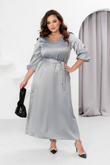 Hosszú szatén ruha