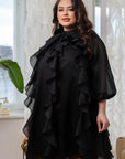 Short dress with ruffles  от марка YR, polyester и spandex, с фини детайли и елегантен дизайн.