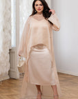 Asymmetrical cape made of lightweight fabric  YR, viscose и polyester, с моден дизайн и свободен крой, изображена на 265.jpg.