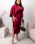 Стилна Evening dress with loose sleeves  от марка YR, polyester и spandex, изображение 274_2.jpg