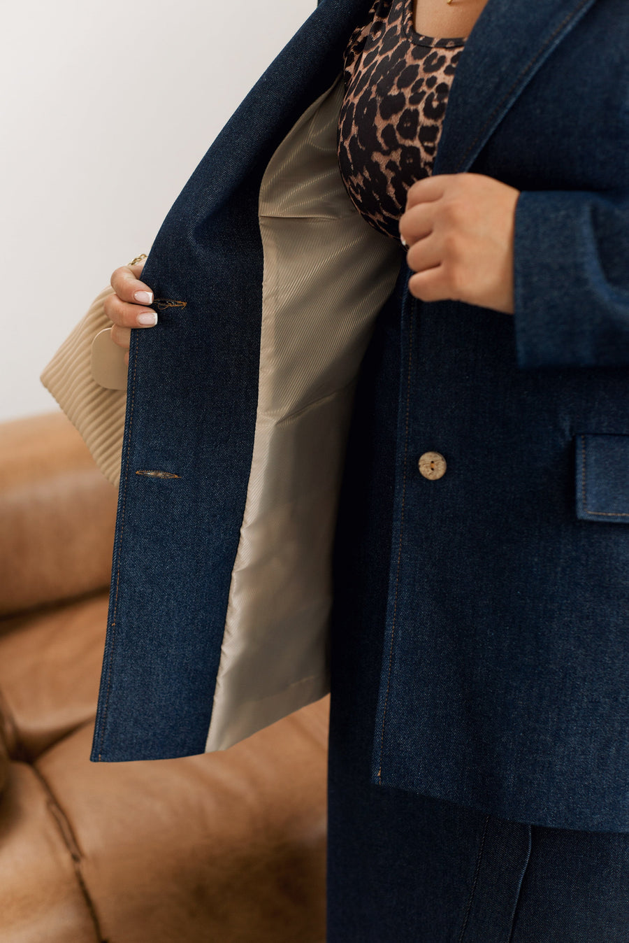 Denim blazer