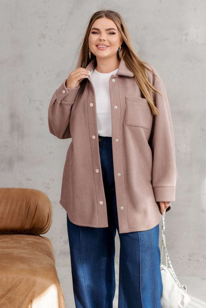Corduroy overshirt with warm lining  - Twiggy Shop