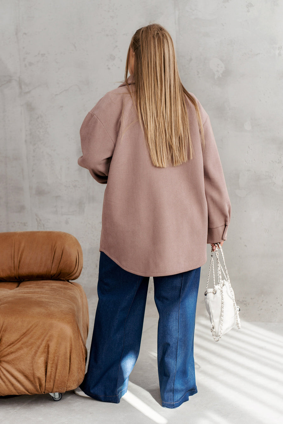 Corduroy overshirt with warm lining  - Twiggy Shop