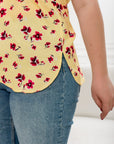 Floral cotton blouse